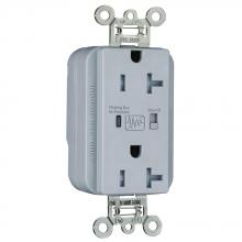 Legrand-Pass & Seymour PTTR5362GRY - DUP RECEP TR 20A 125V GRY