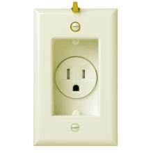 Legrand-Pass & Seymour S3713TRLA - RECP RECESS TR 15A/125V W/PLATE LA