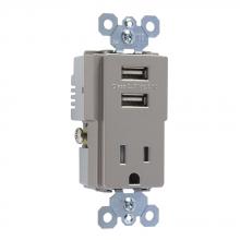 Legrand-Pass & Seymour TM8USBNICC6 - DECORATOR COMBO RECEPT+USB NI CC