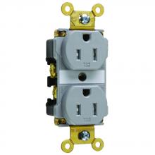 Legrand-Pass & Seymour TR15GRY - RECEP DUP TAMPER RESIS 15A/125V GRY