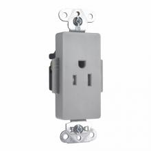Legrand-Pass & Seymour TR26261GRY - DECO REC SGL TAMPER RES 15A/125V GRY