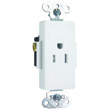 Legrand-Pass & Seymour TR26261W - DECO REC SGL TAMPER RES 15A/125V WH