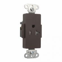 Legrand-Pass & Seymour TR26361 - DECO REC SGL TAMPER RES 20A/125V BN