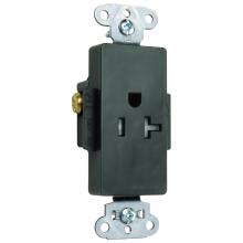 Legrand-Pass & Seymour TR26361BK - DECO REC SGL TAMPER RES 20A/125V BK