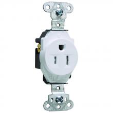 Legrand-Pass & Seymour TR5251W - RECEP SGL TAMPER RESIS 15A/125V WH
