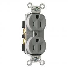Legrand-Pass & Seymour TR5262GRY - RECEP DUP TR B+S WIRE 15A/125V GRY