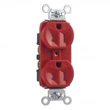 Legrand-Pass & Seymour TR5262RED - RECEP DUP TR B+S WIRE 15A/125V RED