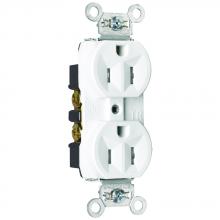 Legrand-Pass & Seymour TR5262W - RECEP DUP TR B+S WIRE 15A/125V WH