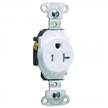 Legrand-Pass & Seymour TR5351W - RECEP SGL TAMPER RESIS 20A/125V WH