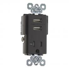 Legrand-Pass & Seymour TR5361USB - 20A TR SPEC GRD W/2.1A USB CHRG BN