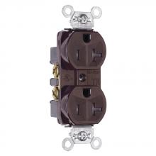 Legrand-Pass & Seymour TR5362 - RECEP DUP TR B+S WIRE 20A/125V BN