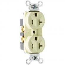 Legrand-Pass & Seymour TR5362I - RECEP DUP TR B+S WIRE 20A/125V IV