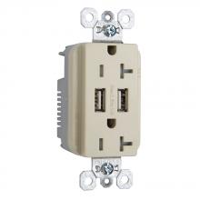 Legrand-Pass & Seymour TR5362USBI - DUP REC 20A TR SPEC W/3.1A USB CHRG I