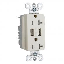 Legrand-Pass & Seymour TR5362USBLA - DUP REC 20A TR SPEC W/3.1A USB CHRG LA
