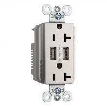 Legrand-Pass & Seymour TR5362USBNI - DUP REC 20A TR SPEC W/3.1A USB CHRG NI
