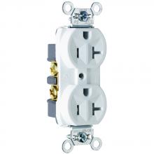 Legrand-Pass & Seymour TR5362W - RECEP DUP TR B+S WIRE 20A/125V WH