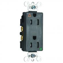 Legrand-Pass & Seymour TRIG26262HGBK - HG IG TR DECOR RECEPT 15A 125V BK
