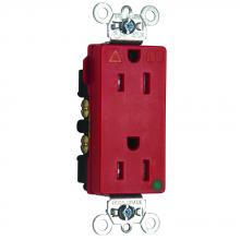 Legrand-Pass & Seymour TRIG26262HGRED - HG IG TR DECOR RECEPT 15A 125V RED