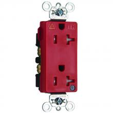 Legrand-Pass & Seymour TRIG26362HGRED - HG IG TR DECOR RECEPT 20A 125V RED
