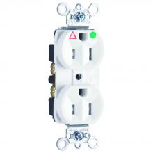 Legrand-Pass & Seymour TRIG8200W - HG IG TR DUP RECEPT 15A 125V WH