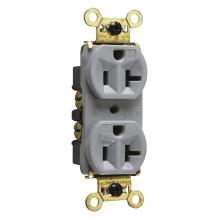 Legrand-Pass & Seymour WR5362GRY - WR DUP RECP B+S WIRE 20A/125V GRY