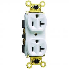 Legrand-Pass & Seymour WR5362W - WR DUP RECP B+S WIRE 20A/125V WH