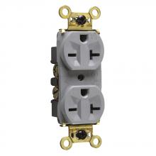 Legrand-Pass & Seymour WR5862GRY - WR DUP RECP B+S WIRE 20A/250V GRY
