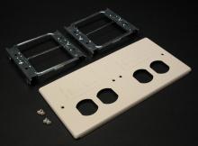 Legrand-Wiremold V4047-2BBFF - 4-GANG W/2 DUPLEX AND TWO MOD V