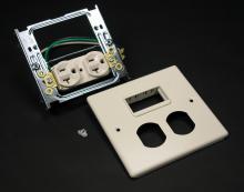 Legrand-Wiremold V4047WS - 2G DEV PLT 1 DUP 1 SII MINI ADPT V