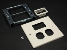 Legrand-Wiremold V4047BM - 2-GANG DUPLEX AND 2A MINI ADAPT IV