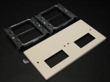 Legrand-Wiremold G4047-2RRXX - 4-GANG W/2 RECTANGULAR OPENINGS GY