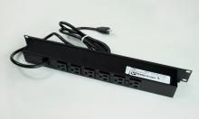 Legrand-Wiremold R5BZX - SURGE 15A, 1U, 5R OL, 6FT, BK