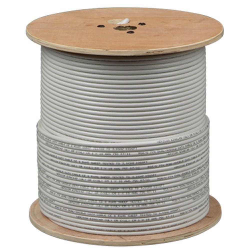 RG-6 CCS QS CM Coax Cable 1Kft Reel WHT