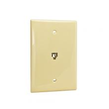 Vericom XFPMP-04156 - Wall Plate 1xRJ14 1 Gang Midsize Ivory