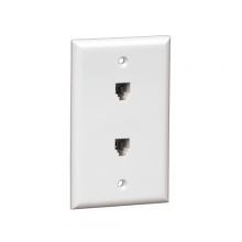 Vericom XFPOP-00466 - Wall Plate 2xRJ14 1 Gang White