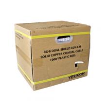 Vericom XRG06-03608 - RG6 BC DS 60 PCT CM Coax 1Kft RIB WHT