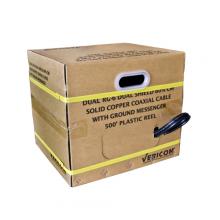 Vericom XRG06-04244 - Dual RG6 BC DS 60PCT CMCoax wGM 500ftRIB