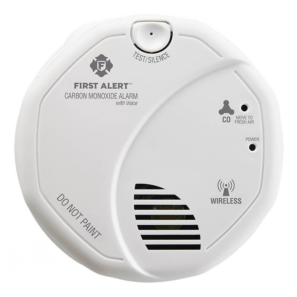 Wireless Interconnect CO Alarm w/Voice
