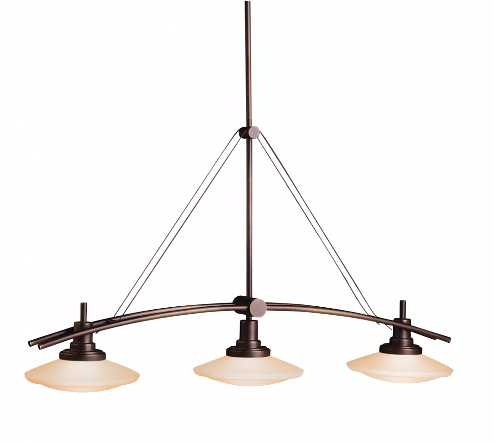 Linear Chandelier 3Lt Halogen
