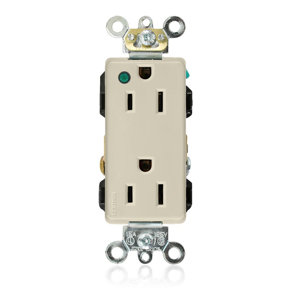 5-15R DEC POWER IND HG RECEP IVORY