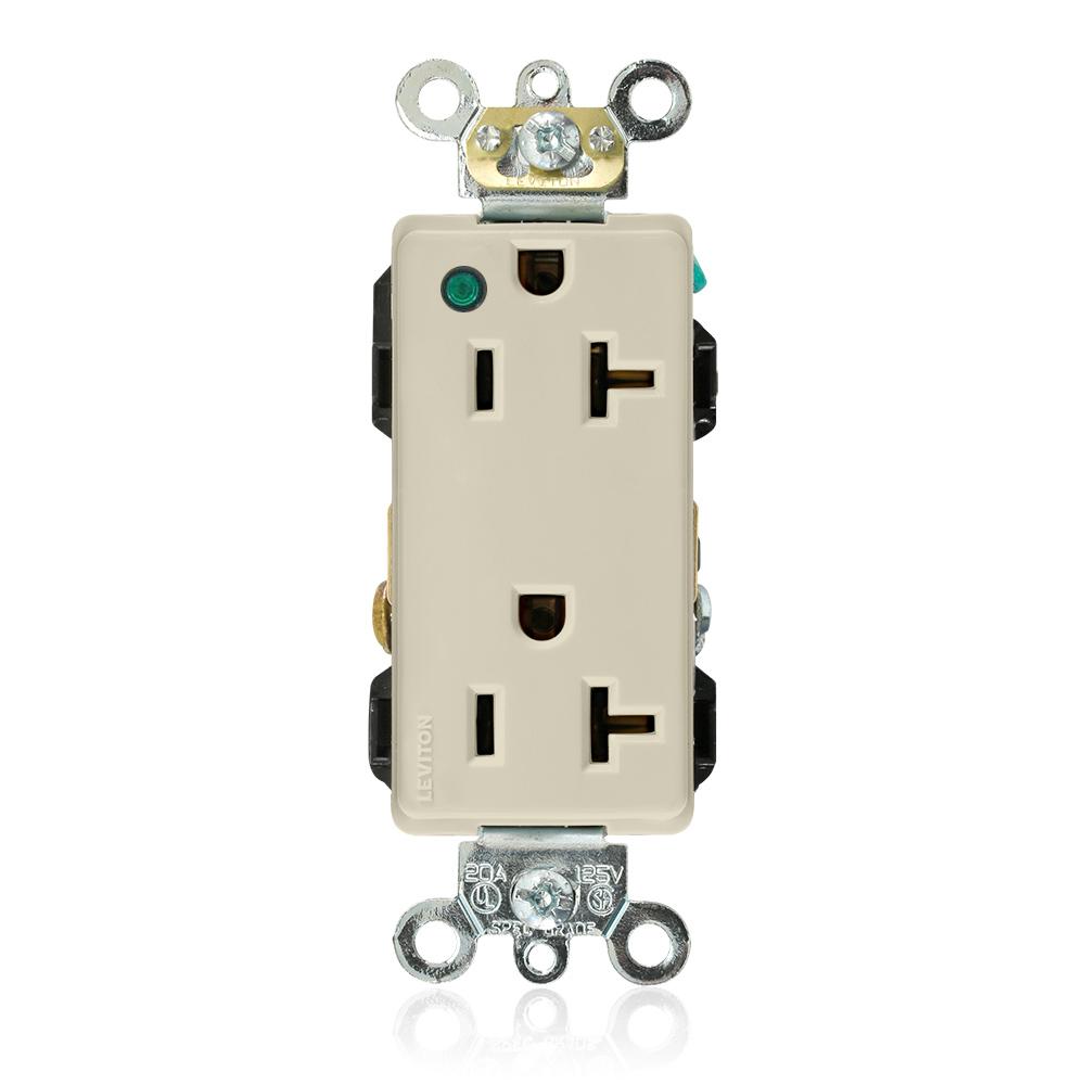 5-20R DEC POWER IND HG RECEP IVORY
