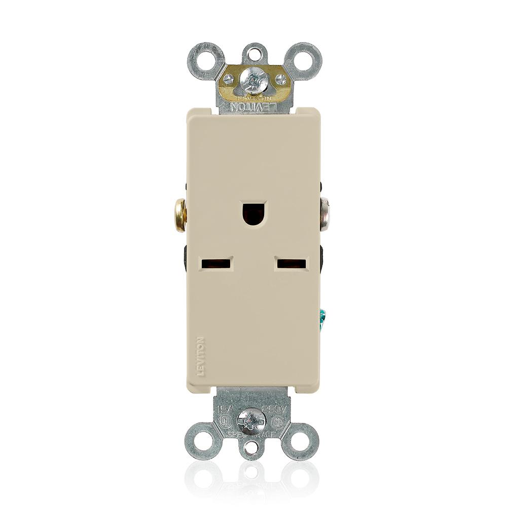 615R DEC SINGLE RECEP SIDE WIRED IV
