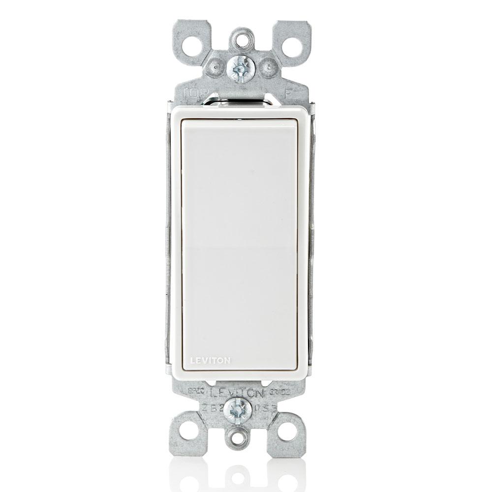 15A 120/277V DEC SP SW WHITE