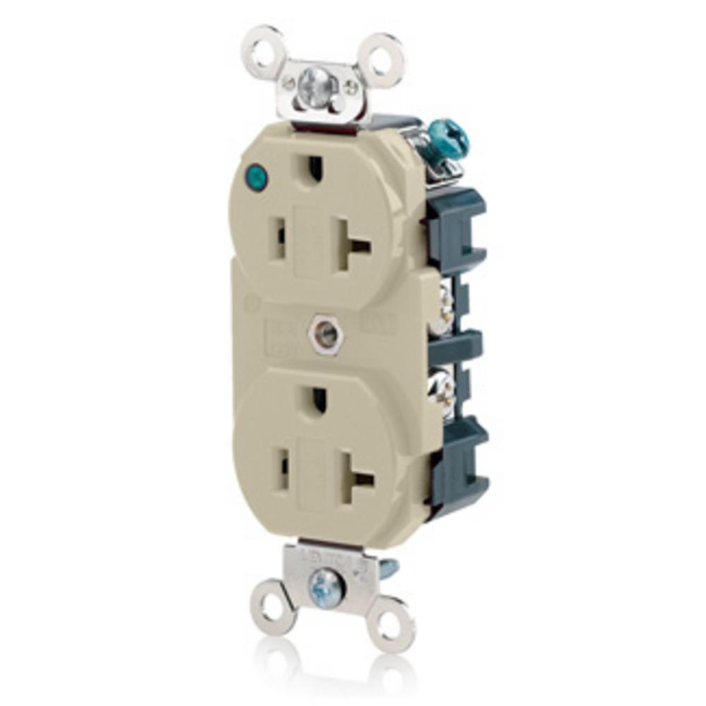 5-20R POWER IND HG RECEP IVORY