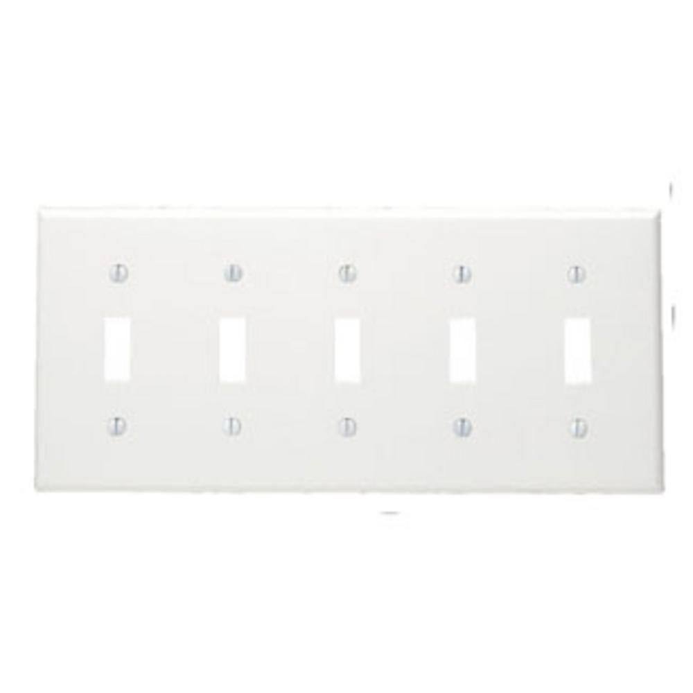5 GANG 302 SS TOGGLE STANDARD WP