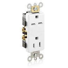 Leviton 16292-W - 5-15R 6-15R COMBO DEC RECEP WHT