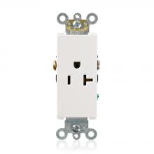Leviton 16341-W - 520R DEC SNGL RECEP SIDE WIRED WHT