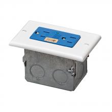 Leviton 47605-ACS - J-BOX SURGE RECEPTACLE, BLUE 15AMP