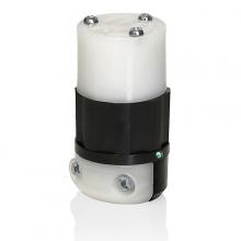 Leviton 5269-PLC - 5-15R POWER IND CONN BLACK-WHITE