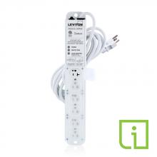 Leviton 53C6M-2S5 - 6-OUTLET 20A CM SURGE 15 CORD
